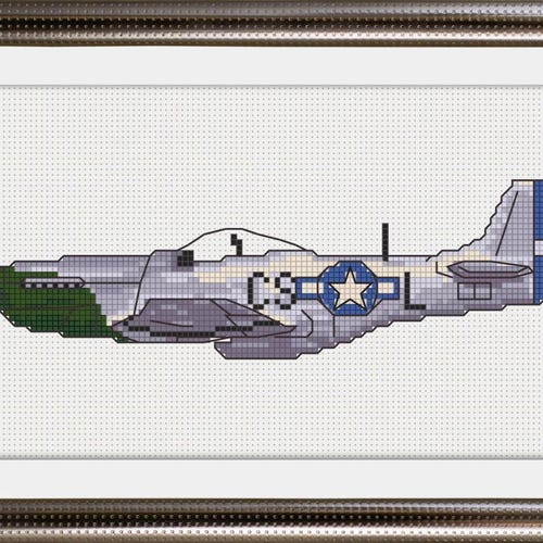 Modern Cross Stitch Pattern. Airplane Cross Stitch Pattern. Etsy