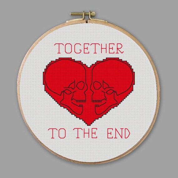 Love Spell Cross Stitch Pattern Bogo Free Skull Cross Stitch Etsy