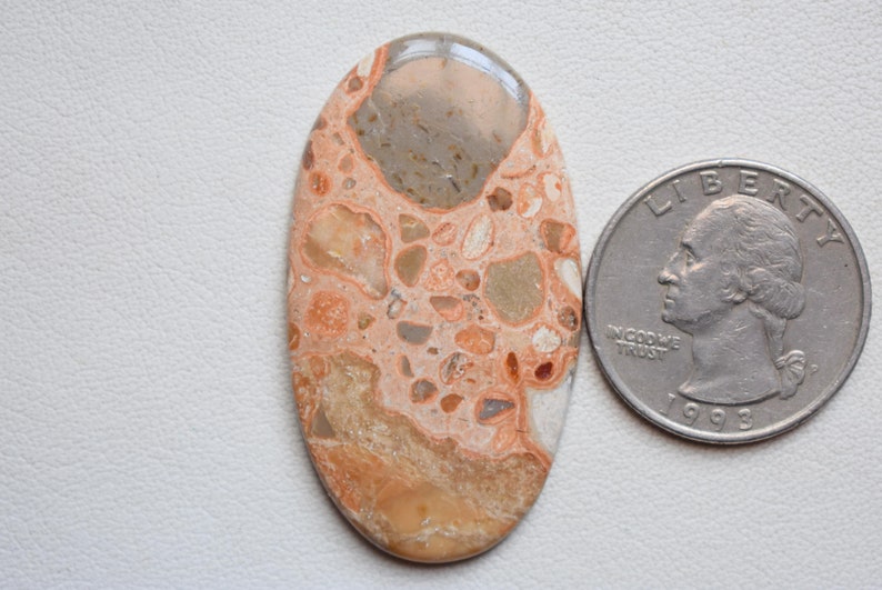 #6355 cabochon supply code 45x25x4 MM Natural Coffee Jasper Loose cabochon gemstone