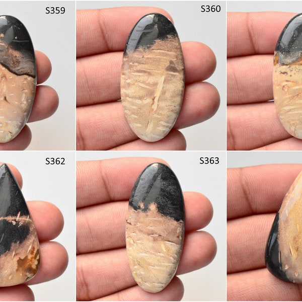 Fossilized Palm Root Agate Cabochon, Palm root gemstone cabochon, Cabs for sale, cabochon supply