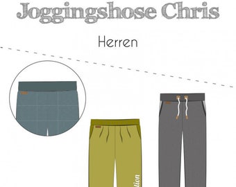 Pantalones de jogging con estampado de papel de escarabajo de hilo Chris Hombre