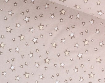 Jersey fabric with a star pattern for baby and toddler clothing from 0.5 meters