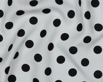 Viscose fabric with polka dots, women's fabric, from 0.5 meters