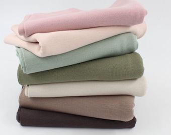 Ribbed knit fabric – high-quality elastic ribbed knit, OEKO-TEX certified, sold by the meter