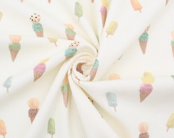 Ribbed jersey fabric by the meter, elastic cotton jersey for clothing, soft stretchy jersey fabric, sewing fabric for children's clothing DIY