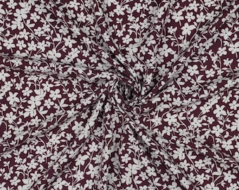 Stoffreste Restposten Letzte Reststück 101 cm Viskose Stoff kleine Blumen