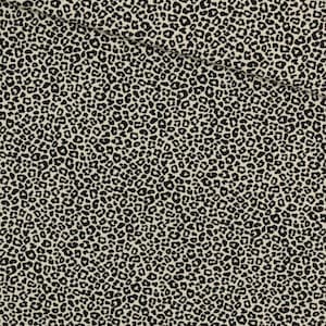 Peut inclure: Tissu beige avec un motif léopard noir.