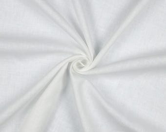 Linen Cotton Blend Fabric Pre Washed – Linen Fabric by the Meter, Lightweight Breathable Linen Cloth for Clothing & Home Decor