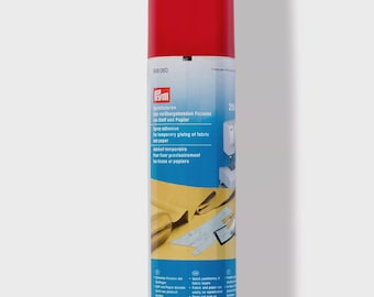 Prym Fabric Spray Adhesive 250ml Temporary Fabric Glue Spray Sewing Quilting Patchwork Spray Fixer Washable Fabric Adhesive