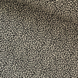 Jersey Leoparden Flecken beige ab 0,5 Meter OEKO-TEX