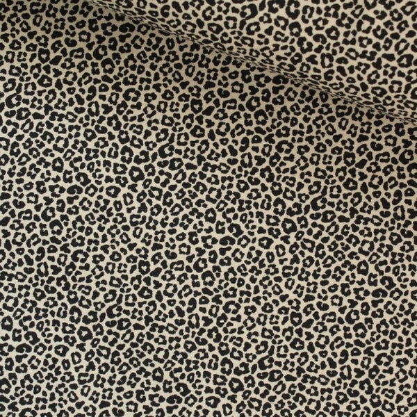 Jersey Leoparden Flecken beige ab 0,5 Meter OEKO-TEX