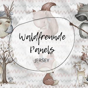 Waldfreunde Panels auf Jersey Premium - Weiße Hintergrund