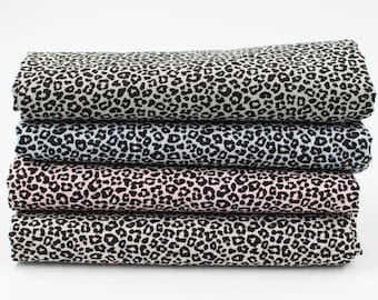 Mini Leopard Cotton Poplin Fabric by the Yard, Animal Print Fabric Cotton, Sewing Fabric for Clothing DIY Home Decor
