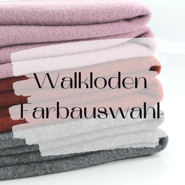 Walkloden Wollwalk Walkstoff Mantelstoff FARBWAUSWAHL ab 0,5 Meter