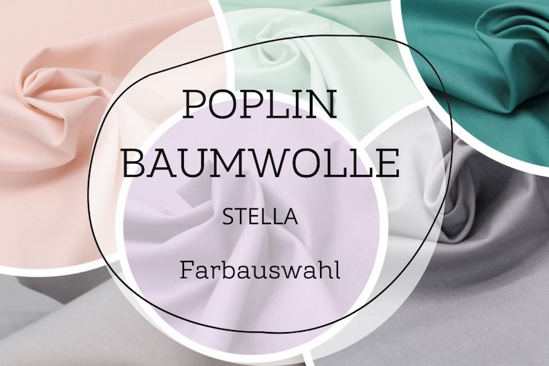 Baumwollstoff Popeline Oeko-Tex Farbauswahl Titelbild