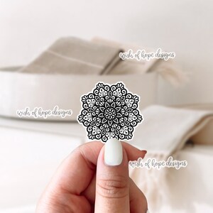 Mini Vinyl Mandala Sticker | Waterproof | Mini sticker | Laptop | Hydroflask