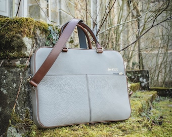 Major, Briefcase, laptop bag 15 inches, made in the workshop KLR, made in France.