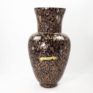 Mid Century Murano Aventurine Glass Vase By Vincenzo Nason Italy