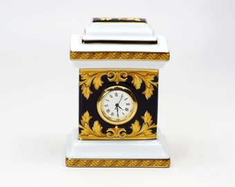 Tischuhr Miniaturuhr Miniuhr Miniatur Uhr Bürouhr goldfarben silberfarben neu 
