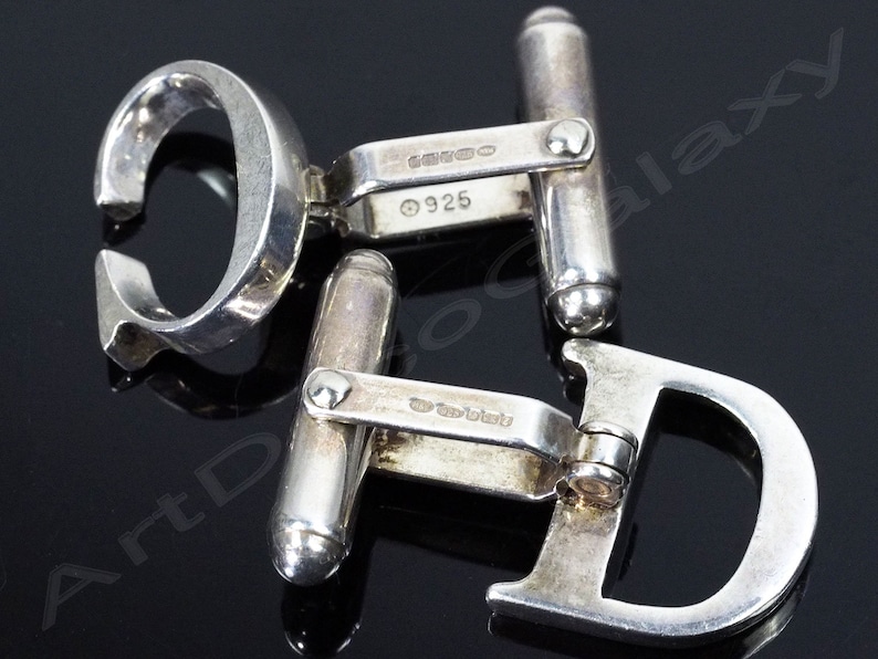 Mappin /& Webb Sterling Silver Cuff Links Initials CD