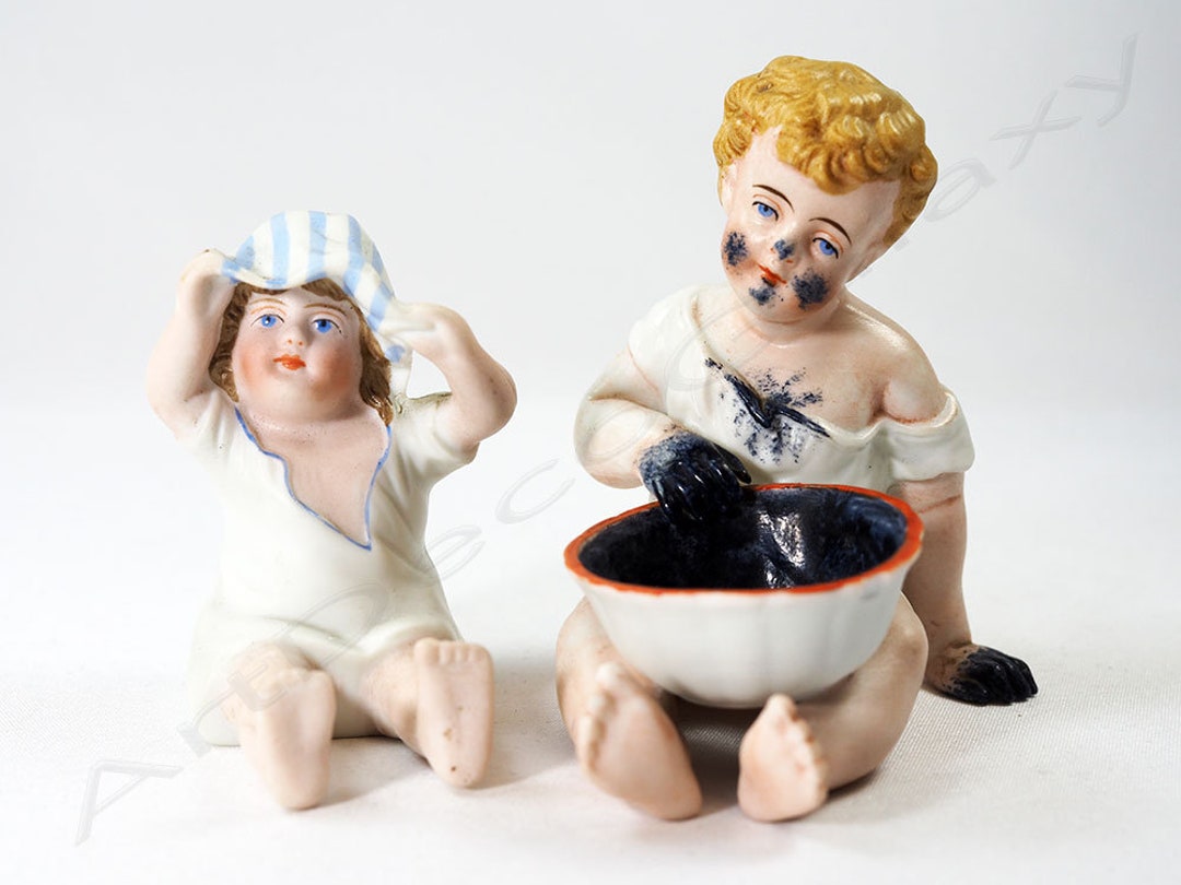 Antique German Bisque Figurinescirca 1900lot 2 Etsy