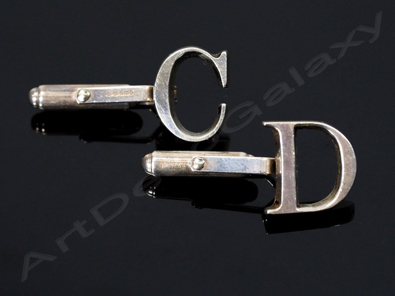 Mappin /& Webb Sterling Silver Cuff Links Initials CD