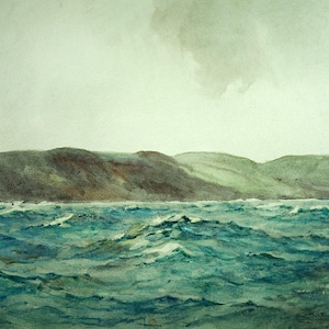 Cecil King (GB 1881-1942) Seascape Watercolor