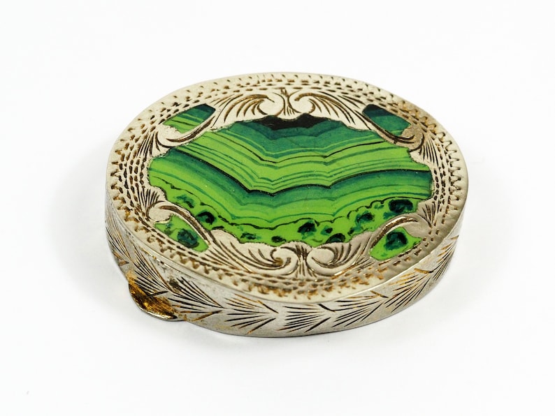 Antique Silver Gilded Enamel Hand Painted Box-19th Century Antique Silver Gilded Enamel Hand Painted Box-19th Century