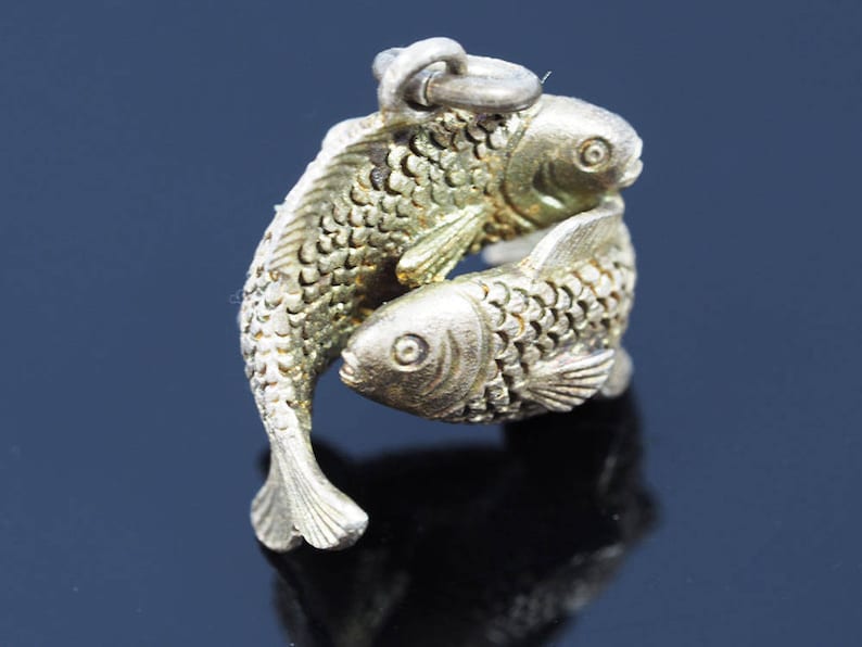 Kollmar/&Jourdan German Silver Pendant Zodiac Symbol-Circa 1920