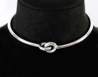 Puig Doria Modernist Sterling Silver Choker-Circa 1960s