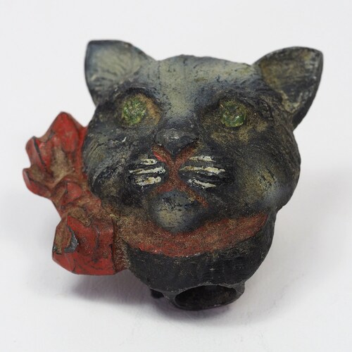 Antique Halloween Black Cat Pencil shops Sharpener-Circa 1920s