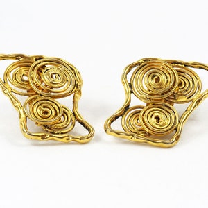 Boucles D'oreilles Clips Vintage Hanae Mori Paris - Très Chic, En Bon état Rétro