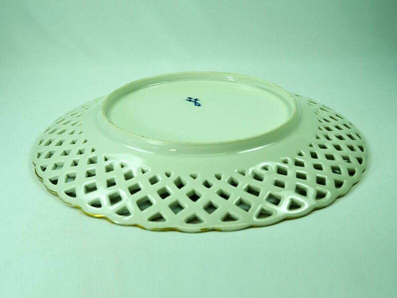 Antique Meissen Openwork Plate