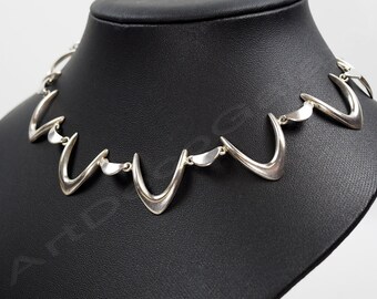 Arne Johansen Sterling Silver Boomerang Necklace Denmark Arne Johansen Sterling Silver Boomerang Necklace Denmark