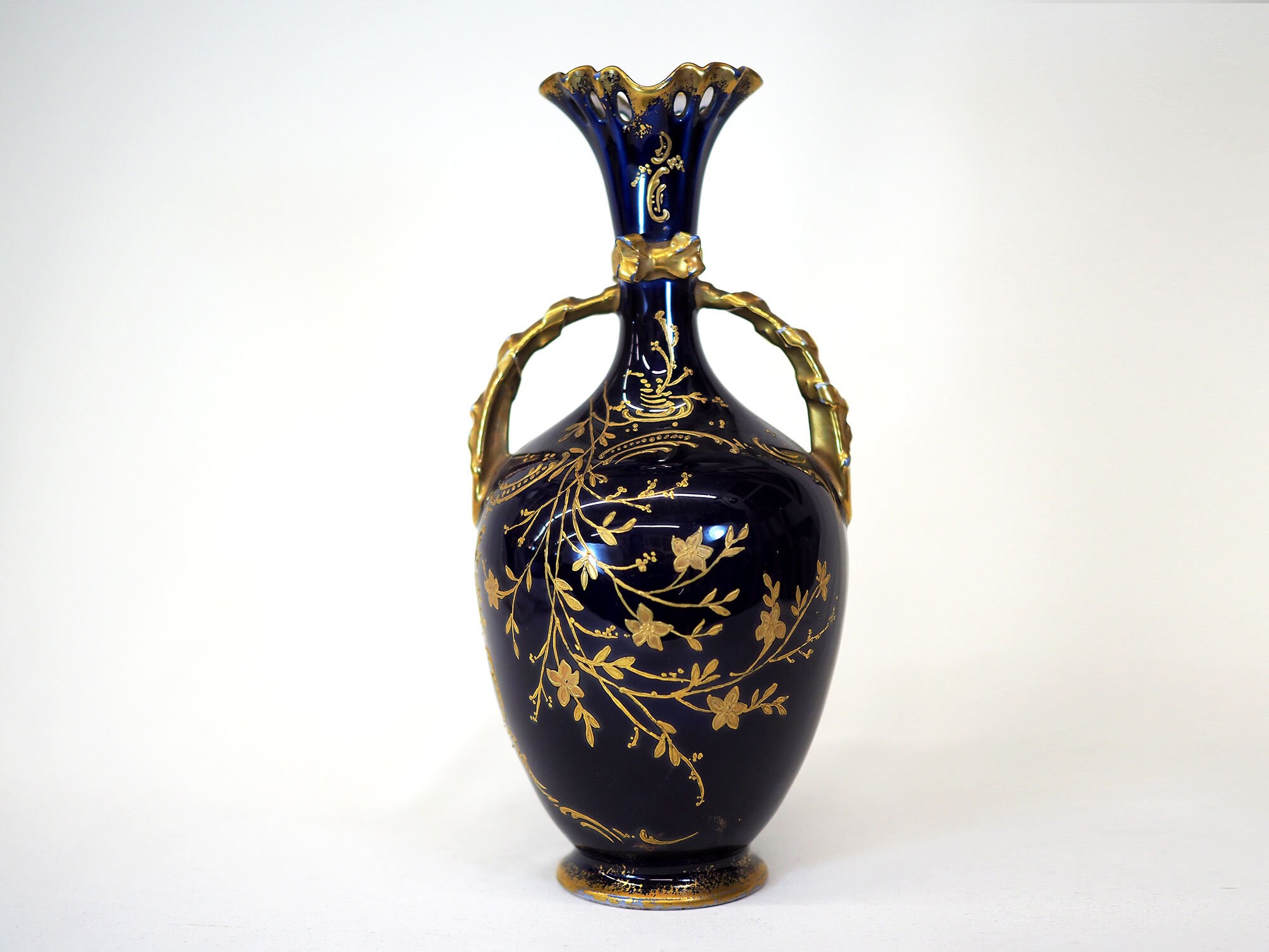 フランスアールヌーボの花瓶 アンティーク リモージュ フランス アール ヌーヴォー 花瓶 - 19