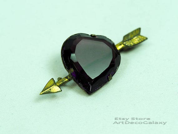 Antique Heart & Arrow Brooch-1900s