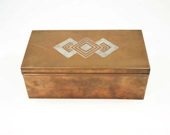 Luc Lanel Christofle Art Deco Dinanderie Box-Circa 1920s