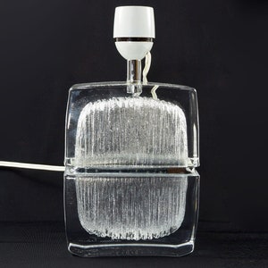 Daum France Mid-Century Crystal Table Lamp-1960s