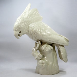 Antique Nymphenburg Cockatoo Porcelain Figurine by Josef Wackerle-ca. 1900s