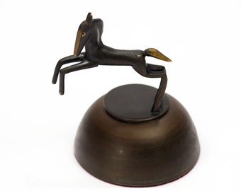 Hagenauer Springing Horse Bronze Paperweight-1940s