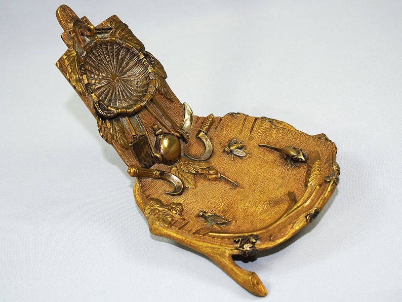 Antique French Bronze Pocket Watch Holder19th Century Etsy