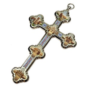 Antikes Grand Tour Mikromosaik Kreuz-19