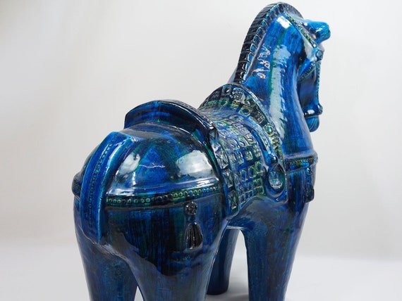 BITOSSI ビトッシ 曲乗り師 Horse Rider リミニブルー Rimini Blu Horse Riders Number 99 des. Aldo Londi for
