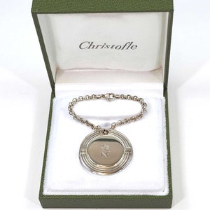 Christofle Silver Plated Key Ring Napoleon Empereur-Original Box