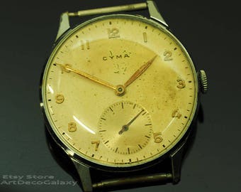 Orologio da uomo oversize Cyma Art Déco