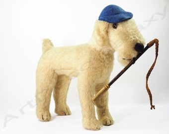 Antique Tintin Dog Milou Soft Toy-Circa 1930s