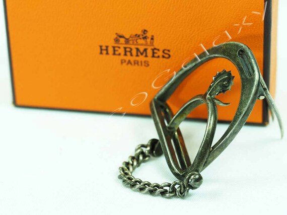 Hermes Silver Stirrup & Spur Brooch-Mid Century | Etsy