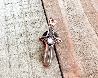 Dagger | Enamel Pin | Rose Gold | Spellbound | Magical Collection | Magic Essentials | Witchy Pin | Spooky Goth