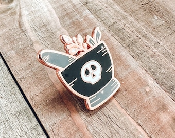 Mortar and Pestle | Enamel Pin | Rose Gold | Spellbound | Magical Collection | Magic Essentials | Witchy Pin | Spooky Goth