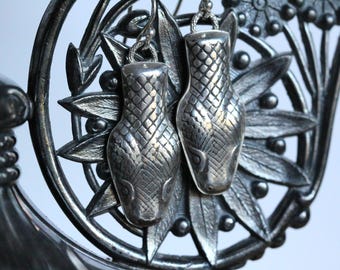 Sterling Silver Snake Earrings: Lightweight Dangle Jewelry